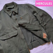 Vintage 1950s Hercules USA Whipcord Sport Work Jacket Olive