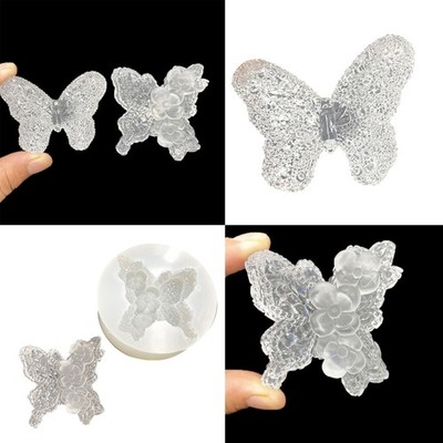 High Transparency Silicone Diamonds Butterfly Mold Crafting Resin Art Supplies