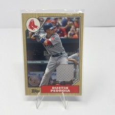 2022 Topps Dustin Pedroia #87R-DP 1987 Topps Baseball 35th Anniversary Relics