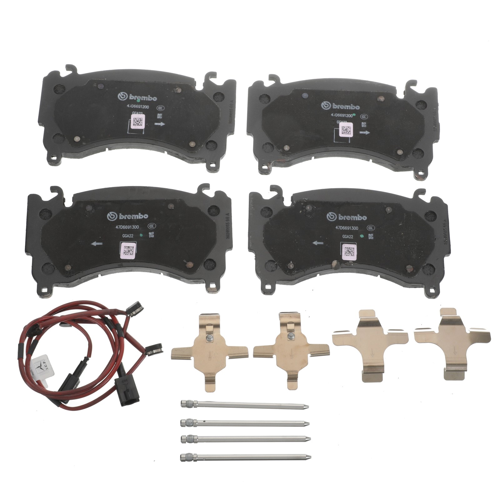 GENUINE Ferrari 296 GTB/GTS Fr Brake Pad Set With Spring & Wear Sensor 70005267
