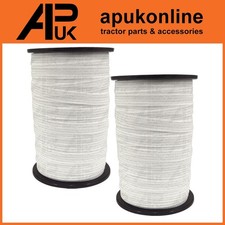 2x Elektrozaunband 200m x 20mm Polyzaun Pferd Pony wei&szlig; Paddockband