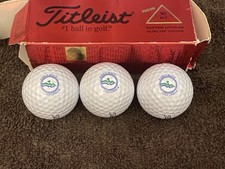Vintage Titleist 90 DT Pebble Beach Golf Links Set Of 3 Balls. Rare
