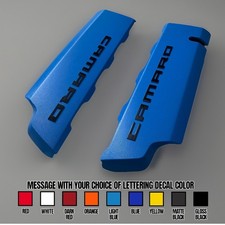 2016-2024 Chevy Camaro Ss Lt1 6.2l Fuel Rail Covers - Rapid Blue 2016-2024 Chevy Camaro Ss Lt1 6.2l Fuel Rail Covers - Rapid Blue