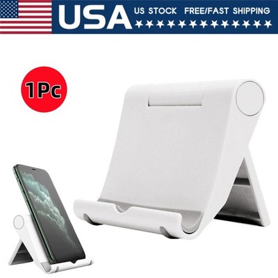 Adjustable Foldable Desktop Stand, Portable Phone Tablet Holder for Desk