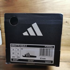 adidas Adilette Aqua Sliders black/WHITE UNISEX Slip On Pool Gym  BRAND NEW