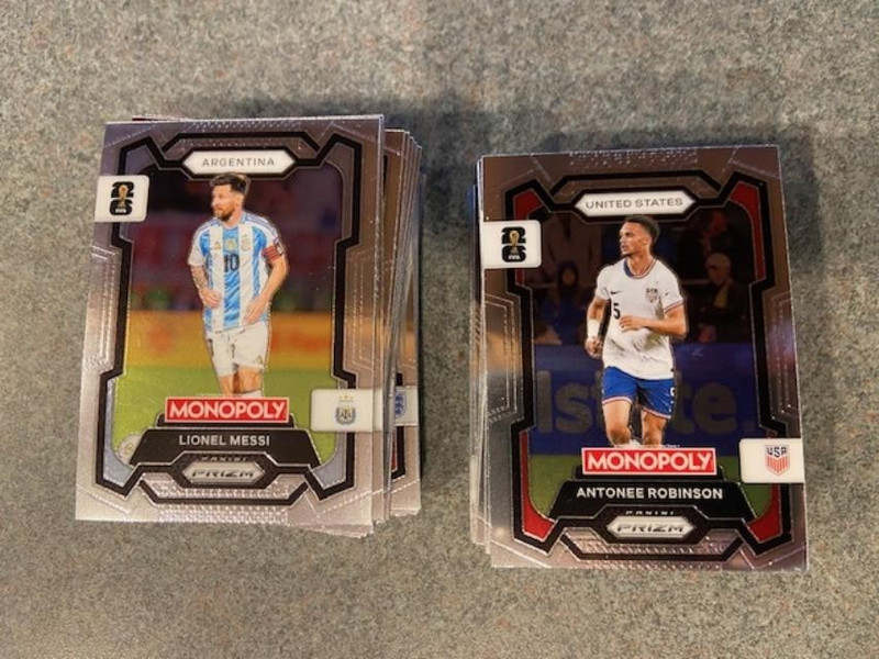2026 PANINI PRIZM MONOPOLY WORLD CUP COMPLETE BASE SET #1-100 MESSI Yamal Lamine