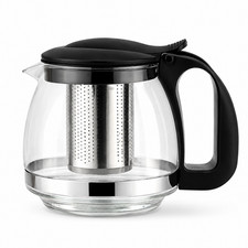 Glass Teapot Removable Infuser 600ml Tea Pot Loose Leaf Tea Strainer Small