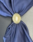 Pretty Faux Pearl Cabochon Scarf Slide Stretch Ring Country Western Cowgirl Gift — photo 2