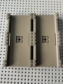 LEGO Vintage Race Track Parts Lot 42936 42938 Dark Gray Tan Racers System 5 Pcs