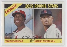 2015 Heritage Rookie Stars Gum Damage Back Sam Tuivailala Xavier Scruggs 0t2