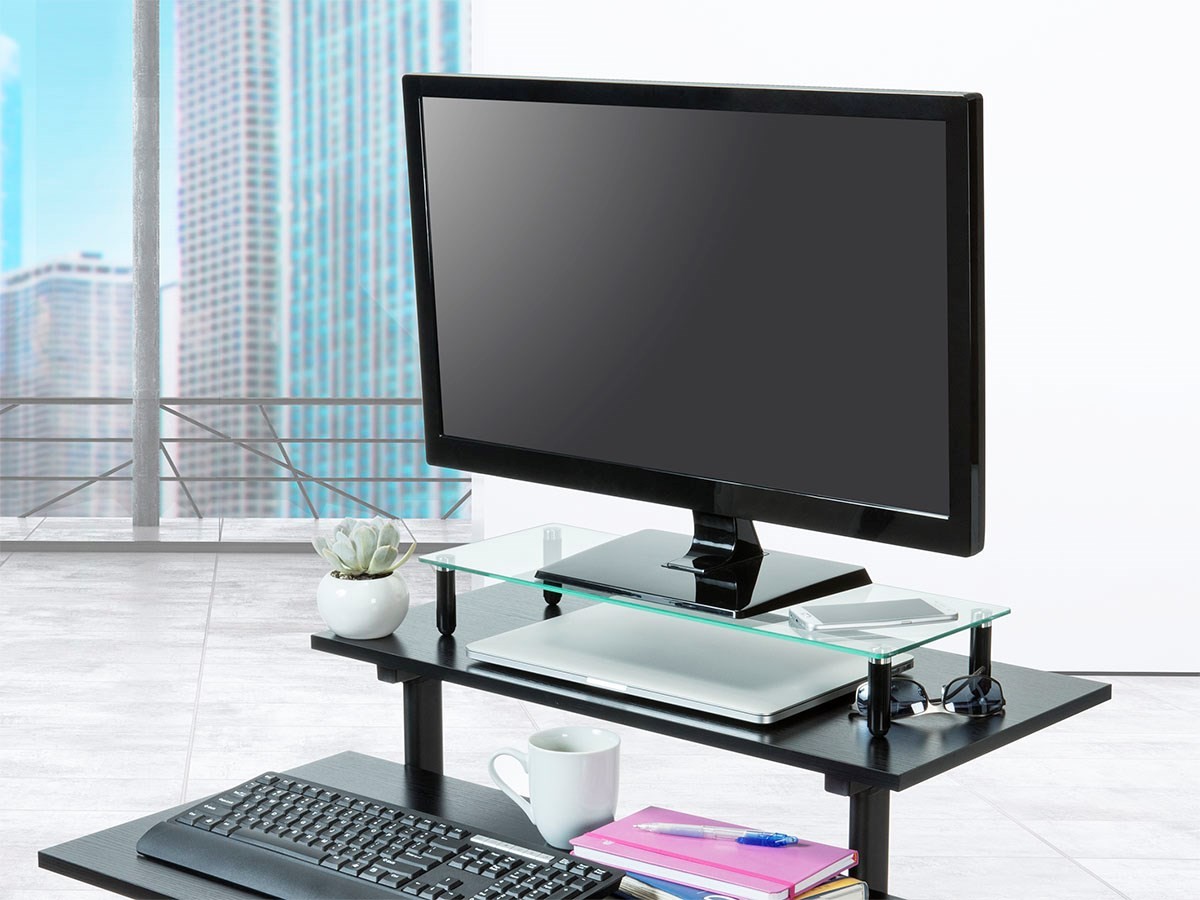Workstream by Monoprice Universal Monitor Riser Shelf 22 x 8.25 in