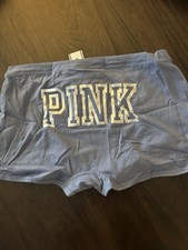 Victoria Secret PINK logo New Style Boy Short Panty Size XL New With Tags