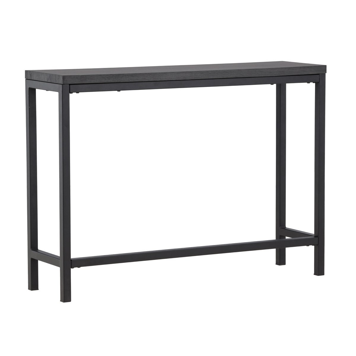 Console design Rise 110cm meuble noir chic pour couloir et salon