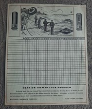 1920s Western Cartridge Ammunition Score Sheet Trap Shooting Shell Box Catalog