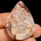 100% Natural Crazy Lace Agate Pear Cabochon Gemstone 40 Ct. 35X27X5 mm GC-42675