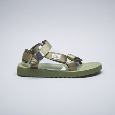 SUICOKE Depa-Cab OG-022Cab Olive Green Slides Sandals Slippers
