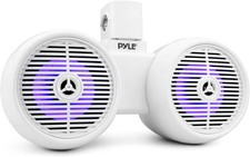 Pyle PLMRWKBT62WT 6.5" Wireless Bluetooth Marine Speakers - White Open Box 