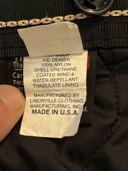 Calça masculina de náilon Labonville Logging Forestry preta # wn600p - Imagem 3 de 4