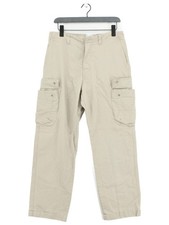 Lee Cooper Men's Trousers W 34 in Tan 100% Cotton Straight Cargo