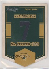 2012-13 Panini Classics Signatures Banner Numbers Neal Broten #EN28 0w8