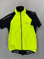 Gore Bike Wear Full Zip Cycling Jersey (Men's Medium) Neon/Black