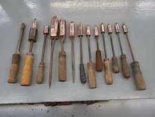 Soldering Irons Vintage 13 Total, Numbers/sizes 1 To 8