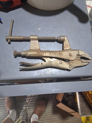 Rare Port-A-Vise Multi Tool Vise Grip Pliers And Clamp All In One       