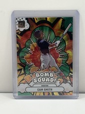 2025 Panini Donruss Baseball Green Laser Bomb Squad Cam Smith No. 6
