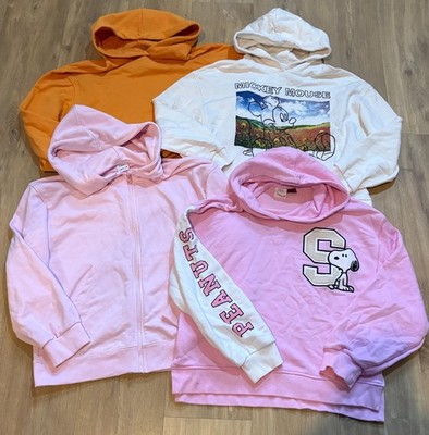Konvolut 4 x Mädchen ZARA Hoodies Hoody Sweatshirts 13-14 Jahre Mickey Snoopy Peanut