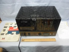 EXCELLENT 1955-61 Heathkit W-5M 25-Watt Tube Amplifier-&Catalog- Serviced