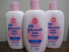 Lot of 3 Original  Johnson's Baby Lotion Pink Bottle 15 oz Discontinued-Sealed