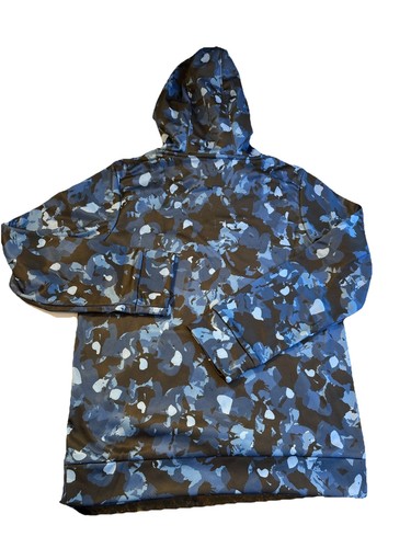 UNDER ARMOUR Rock Shades Fleece Boys Blue/Black Camo Hoodie Athletic Boy’s MED - Picture 4 of 4