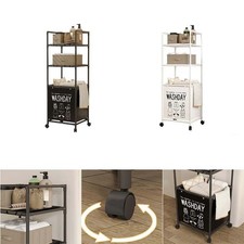 Portable Laundry Sorter Removable Shelves Collapsibles Designs Basket Storage