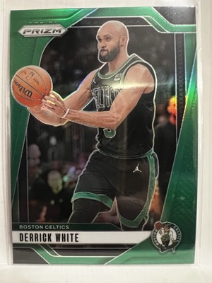 2024-25 Prizm Derrick White Green Prizm #66 Boston Celtics