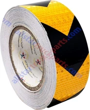 Yellow Arrow Reflective Tape 2" Hazard Warning Reflective Conspicuity Safety