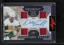 2023 Leaf Ultimate Silver Sparkle 4/4 Dino Ciccarelli #UXSR-DC1 Auto HOF 11jd