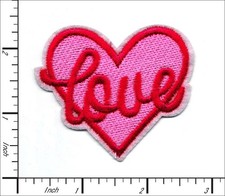 28 Pcs Embroidered Iron on patches Heart of Love 63x53mm AP015hO1