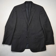 Jos A Bank 43L Gray 100 Wool Traveler Mens Blazer Suit Jacket Sport Coat