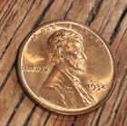 1934-P Lincoln Wheat Cent/Penny 1c BU++ High Grade Rb Choice Free Shipping