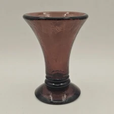 Fire And Light Recycled Glass Purple Fluted Champagne Tumber Glass Vase