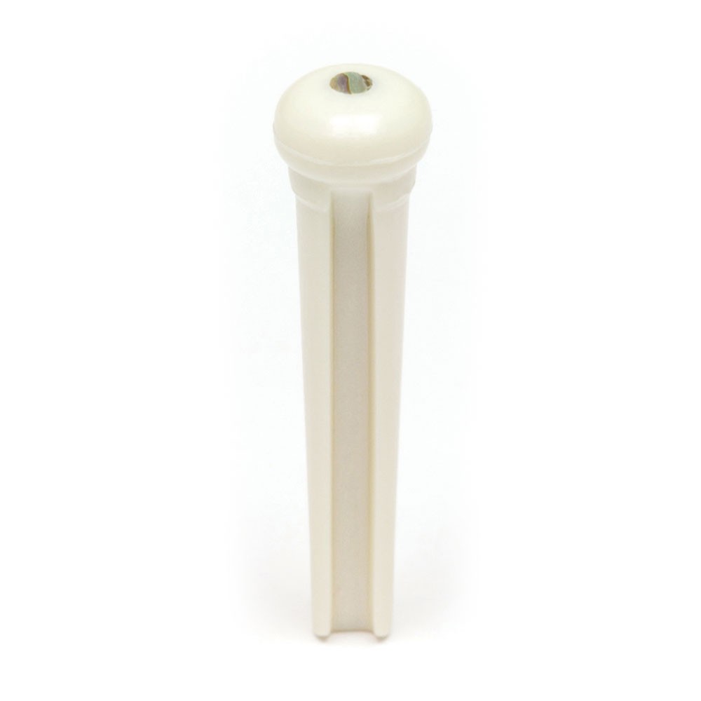 Graph Tech TUSQ Traditional Style Slotted Bridge Pins Set of 6 (White, Abalone …