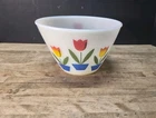 Bowl Ovenware Fire King Anchor Hocking Vintage Tulip Nesting Mixing 4.5”x6.75"