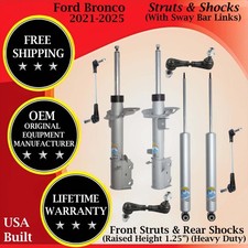 Bilstein Oem Front Struts Rear Shocks Wsway Bar For 2021-2025 Ford Bronco Hd