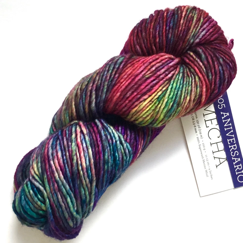 MALABRIGO MECHA PURE MERINO HAND DYED CHUNKY KNITTING & CROCHET YARN ANIVERSARIO - Image 3 of 3