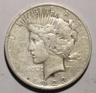 1923 P Peace Dollar, circulated