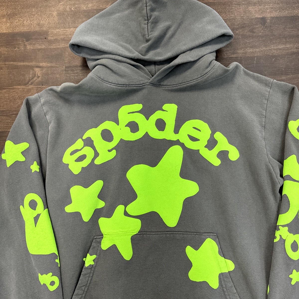 Size Medium - Spider Spyder Hoodie- Slate Grey/Green (NEW Size Medium - Spider Spyder Hoodie- Slate Grey/Green (NEW