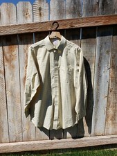 BROOKS BROTHERS Men's L NON-IRON YELLOW BLUE CHECK PLAID Dress Shirt PRISTINE 