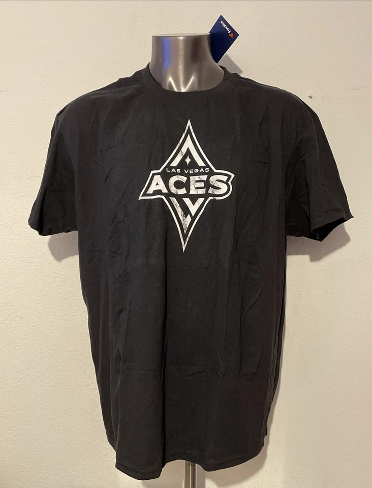 Camiseta negra Fanantics WNBA Las Vegas ACES Logo adulto talla 2XL NUEVA CON ETIQUETAS Foto 2 de 4