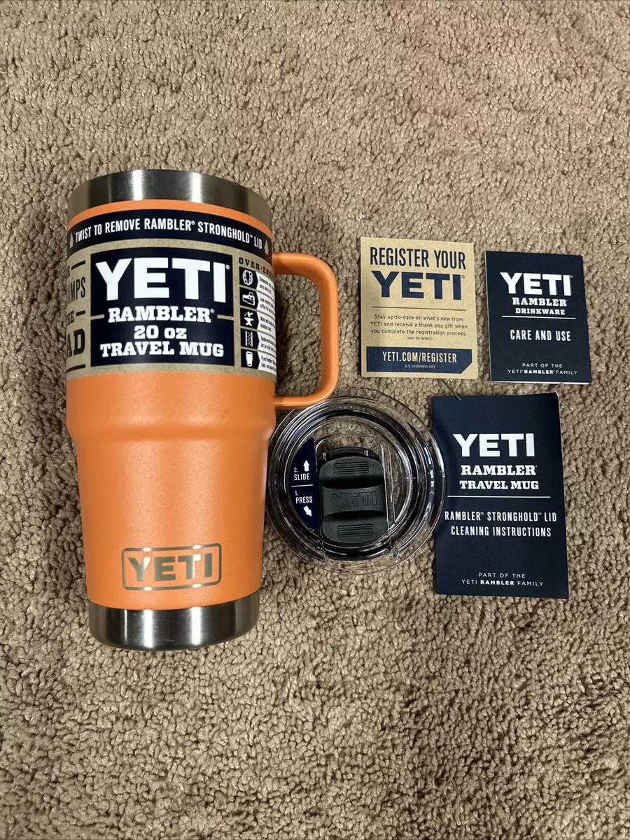 BRAND NEW Desert Clay YETI Rambler 20 oz Travel Mug with