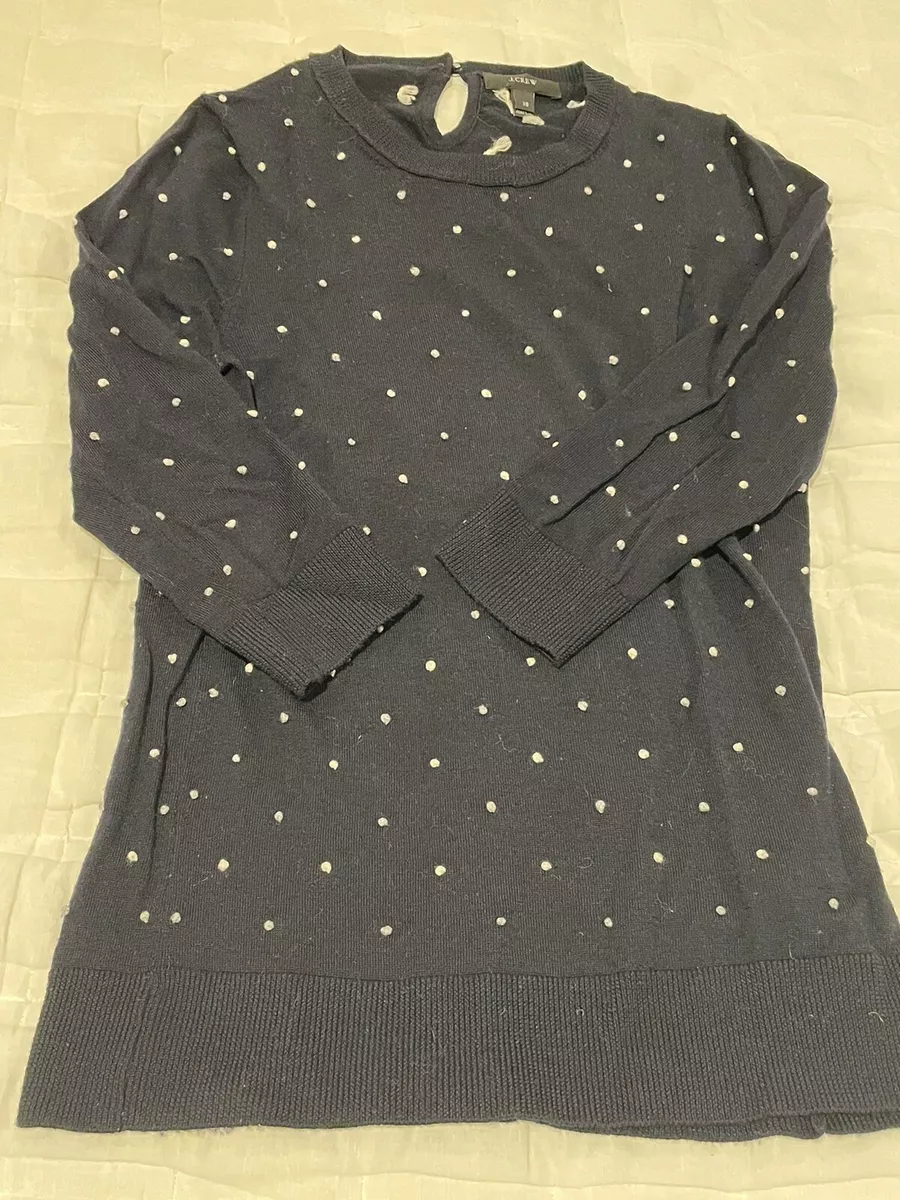 J crew shop polka dot sweater